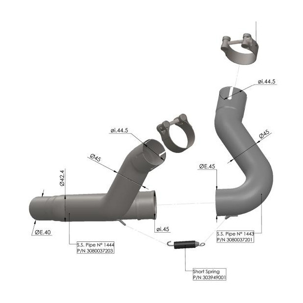 Suppresseur de catalyseur LEOVINCE - DUCATI Monster 937 2021 - 2023 / DesertX 2022 - 2023