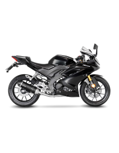 Système d'échappement LEOVINCE LV ONE inox noir - YAMAHA MT-125 2020 - YZF-R 125 2019 - 2020