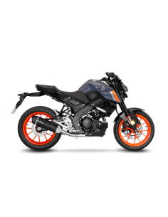 Système d'échappement LEOVINCE LV ONE ECE inox noir - YAMAHA MT-125 - XSR - YZF-R 2021 - 2023