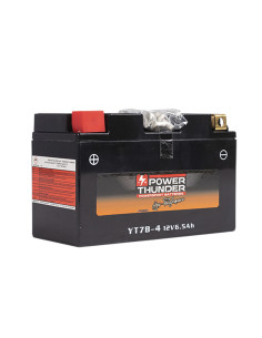 Batterie POWER THUNDER PTP47224 12V 6Ah AGM - Prête à l'emploi sans entretien
