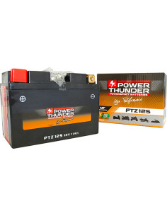 Batterie POWER THUNDER PTP49127 12V 11Ah AGM - Prête à l'emploi sans entretien