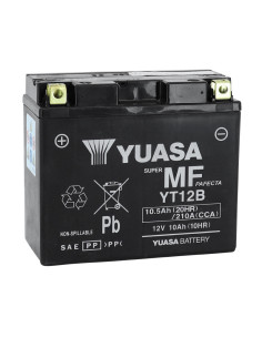 Batterie YUASA YT12B-FA 12V 10Ah AGM - Prête à l'emploi sans entretien