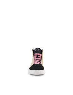Baskets moto Alpinestars Ride-63 Canvas - Beige Noir Blanc 2
