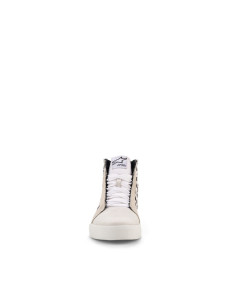 Baskets moto Alpinestars Ride-63 Canvas - Blanc Noir Damier 2
