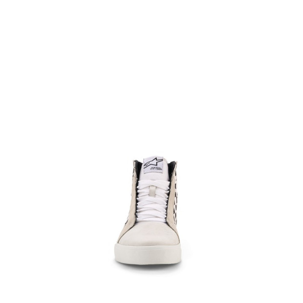 Baskets moto Alpinestars Ride-63 Canvas - Blanc Noir Damier