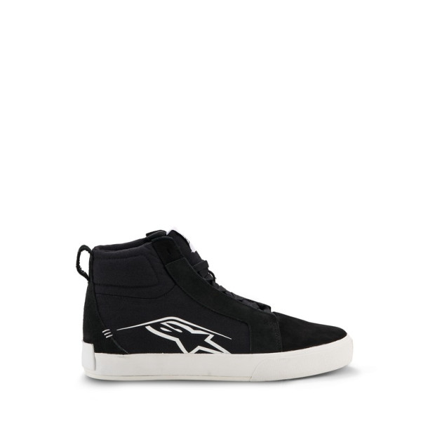 Baskets moto Alpinestars Ride-63 Canvas - Noir Blanc