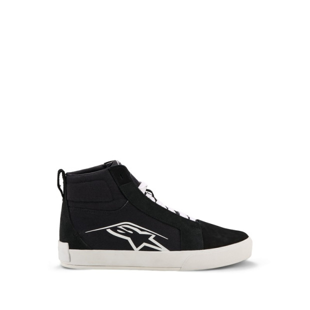 Baskets moto Alpinestars Ride-63 Canvas - Noir Gris Damier