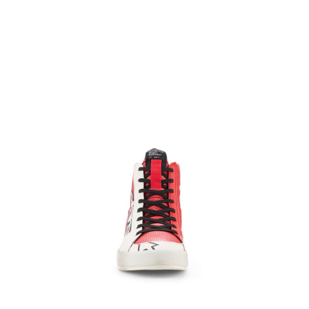 Baskets moto Alpinestars Stated Flair - Blanc Rouge vif