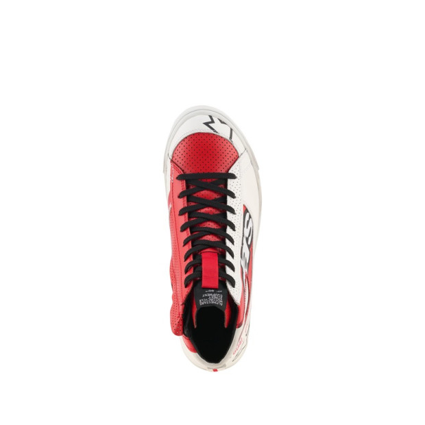 Baskets moto Alpinestars Stated Flair - Blanc Rouge vif