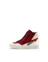 Baskets moto femme Alpinestars Stella Stated Flair - Blanc Rouge Rio