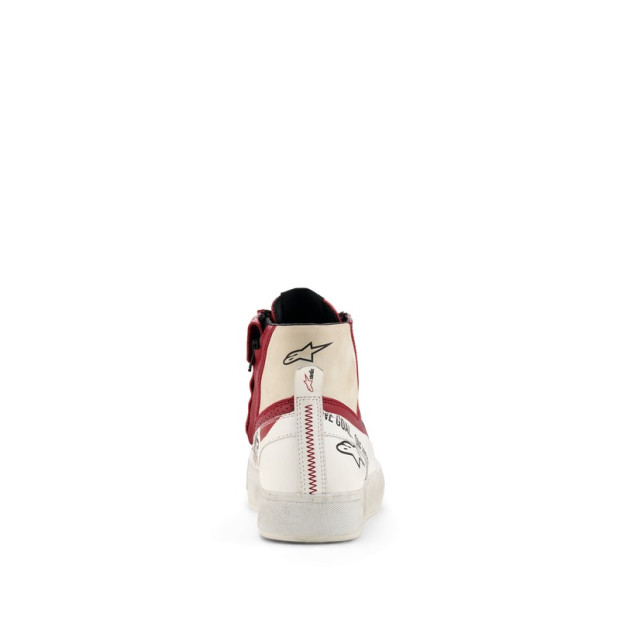Baskets moto femme Alpinestars Stella Stated Flair - Blanc Rouge Rio
