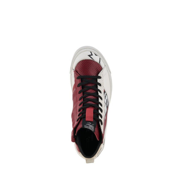 Baskets moto femme Alpinestars Stella Stated Flair - Blanc Rouge Rio