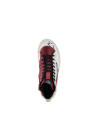 Baskets moto femme Alpinestars Stella Stated Flair - Blanc Rouge Rio