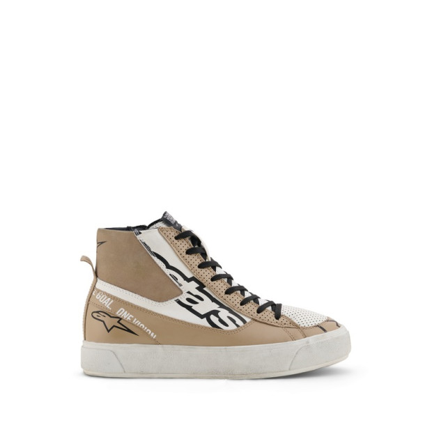 Baskets moto femme Alpinestars Stella Stated Flair - Gris Blanc