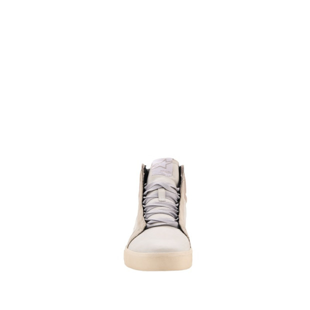 Baskets moto cuir Alpinestars Ride-63 - Blanc Gris