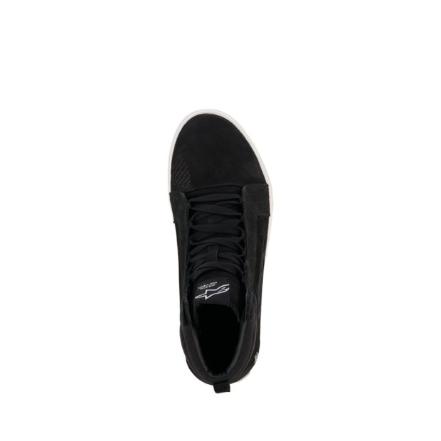 Baskets moto cuir Alpinestars Ride-63 - Noir Blanc