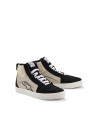 Baskets moto cuir Alpinestars Ride-63 - Noir Gris Blanc