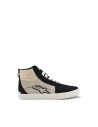 Baskets moto cuir Alpinestars Ride-63 - Noir Gris Blanc