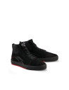Baskets moto cuir Alpinestars Ride-63 - Noir Rouge vif