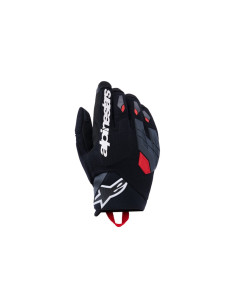 Gants aventure Alpinestars Durack - Noir Gris Rouge vif