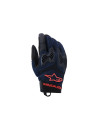 Gants aventure Alpinestars Manti Air - Bleu Rouge Fluo Asphalte