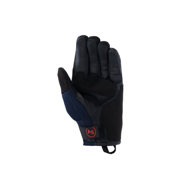 Gants aventure Alpinestars Manti Air - Bleu Rouge Fluo Asphalte