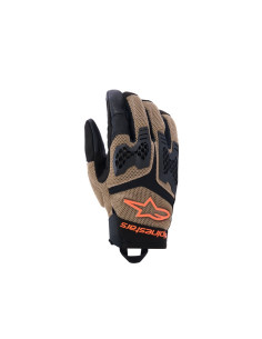 Gants aventure Alpinestars Manti Air - Kaki Noir Orange Fluo