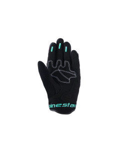 Gants moto femme Alpinestars Stella Mogress Airflow - Noir Blanc Tropical 2