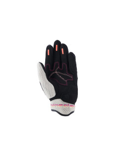 Gants moto femme Alpinestars Stella Mogress Airflow - Noir Écru Corail 2