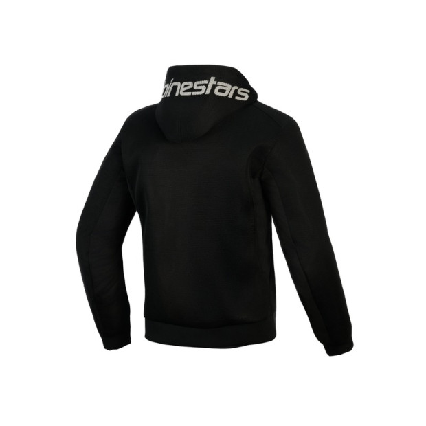Sweat moto Alpinestars Chrome Superairflow - Noir Gris foncé Blanc