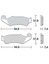 Plaquettes de frein BRAKING modèle 700CM44