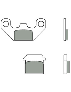 Plaquettes de frein arrière BREMBO 07099CC organique scooter