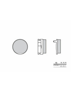 Plaquettes de frein avant BREMBO 07HO0831 organique route