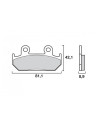 Plaquettes de frein avant BREMBO 07HO21SR métal fritté route