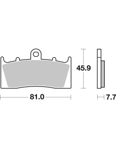 Plaquettes de frein avant BREMBO 07KA26SA métal fritté route