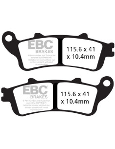 Plaquettes de frein EBC BRAKES EPFA757HH métal fritté