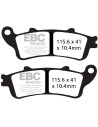 Plaquettes de frein EBC BRAKES EPFA757HH métal fritté