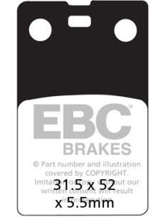Plaquettes de frein EBC BRAKES FA099 organique