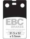 Plaquettes de frein EBC BRAKES FA099 organique