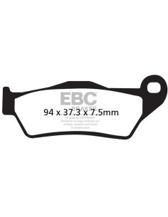 Plaquettes de frein EBC BRAKES FA181V semi métal fritté