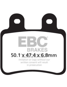 Plaquettes de frein EBC BRAKES FA350HH métal fritté