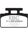 Plaquettes de frein EBC BRAKES SFAC151 organique