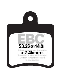 Plaquettes de frein EBC BRAKES SFAC6614 organique
