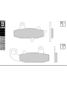 Plaquettes de frein GALFER G1054 organique semi métal FD101