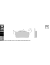 Plaquettes de frein GALFER G1054 organique semi métal FD144