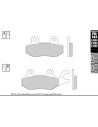 Plaquettes de frein GALFER G1380 sinter maxi scoot FD145
