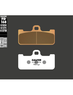 Plaquettes de frein GALFER G1375R sinter racing pour XA3B8**
