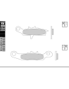 Plaquettes de frein GALFER G1054TT organique semi métal TT FD204