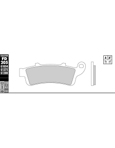 Plaquettes de frein GALFER G1380 sinter maxi scoot FD205