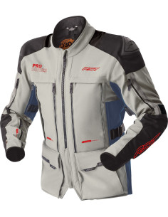 Veste moto trail RST Pro Series Adventure D3O - Argent Bleu